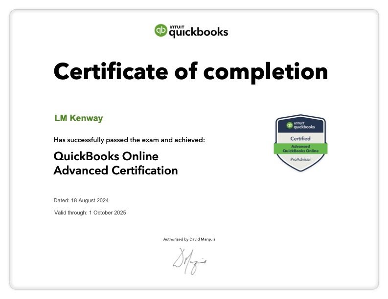 2024 QBOA Recertification Certificate