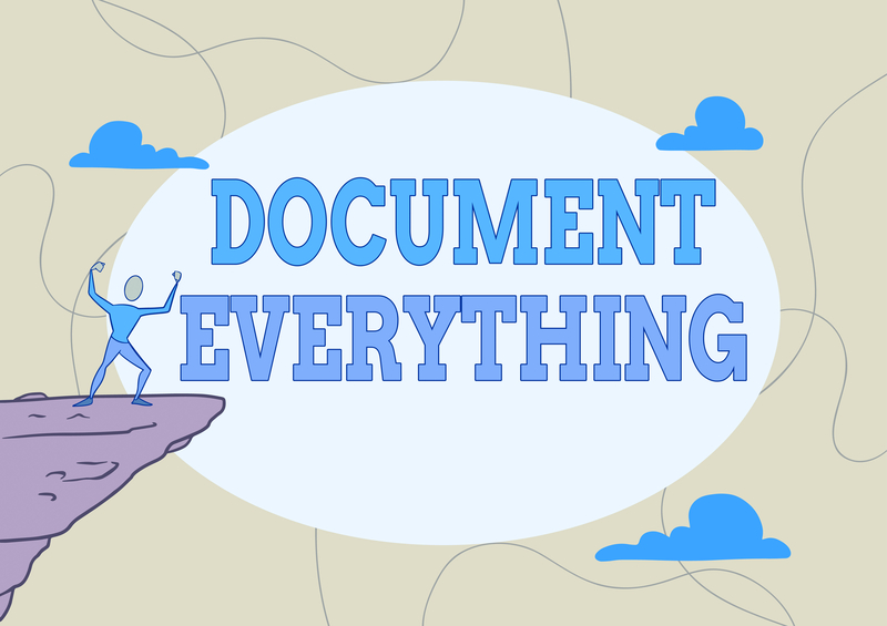 Document everything